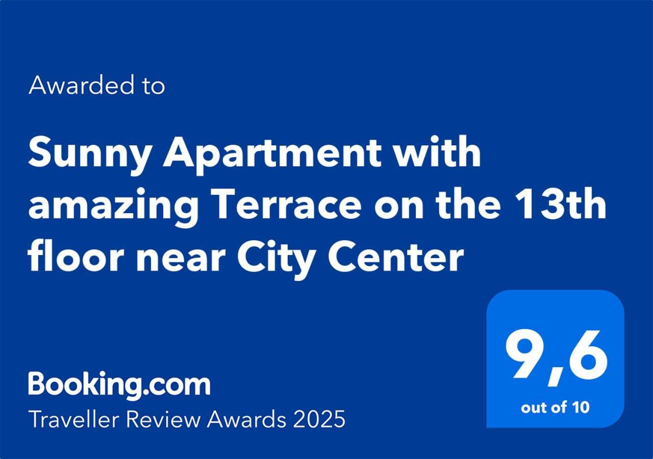 Sunny Apartment With Amazing Terrace On The 13Th Floor Near City Center Bratislava Exterior photo